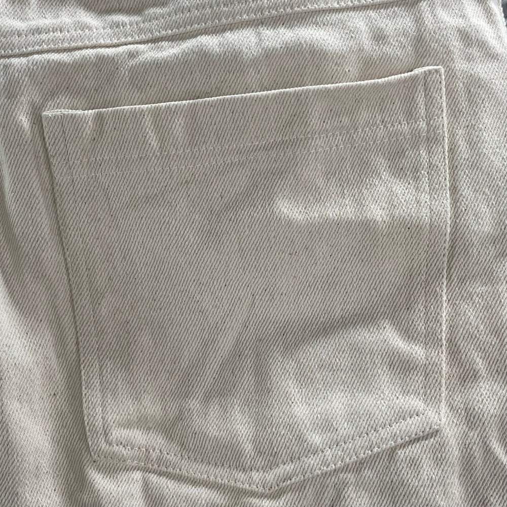 Laude the Label Denim Pants Womens 28 Cream Straight Leg High Rise‎ Sustainable - Picture 11 of 13